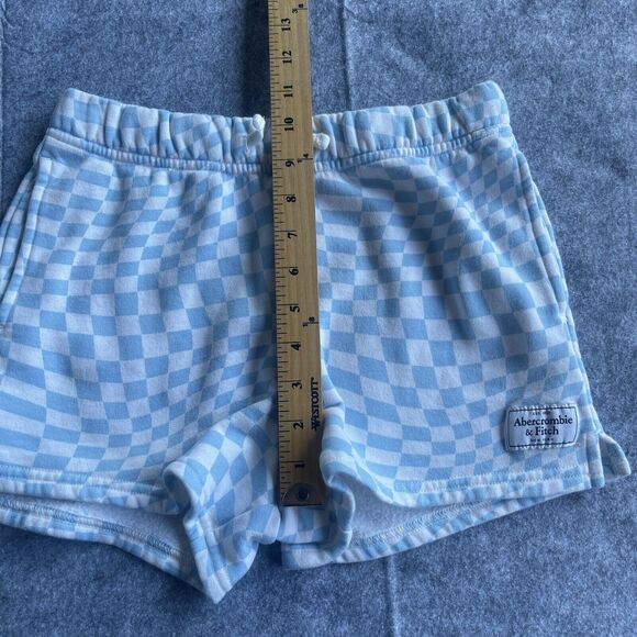 Abercrombie Kids Shorts Girls 11/12 Checkered Skater Drawstring Sweat Shorts - Picture 11 of 12